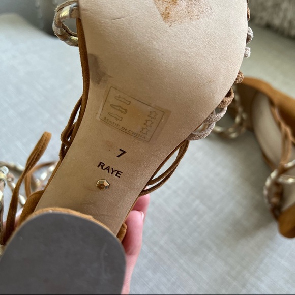 RAYE • Suede Strappy lace up sandals - Picture 7 of 9